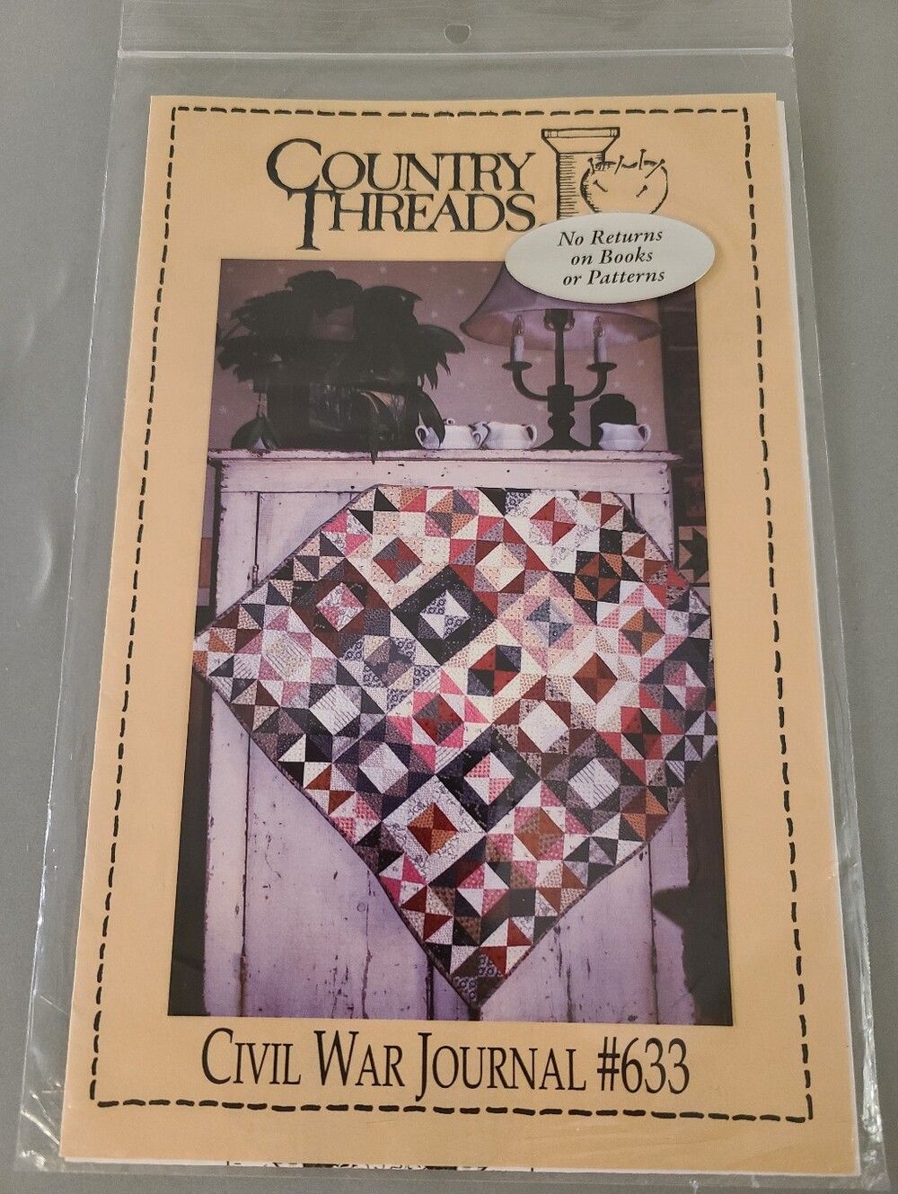Vintage Country Threads Quilt Pattern Civil War Journal #633 OOP Uncut